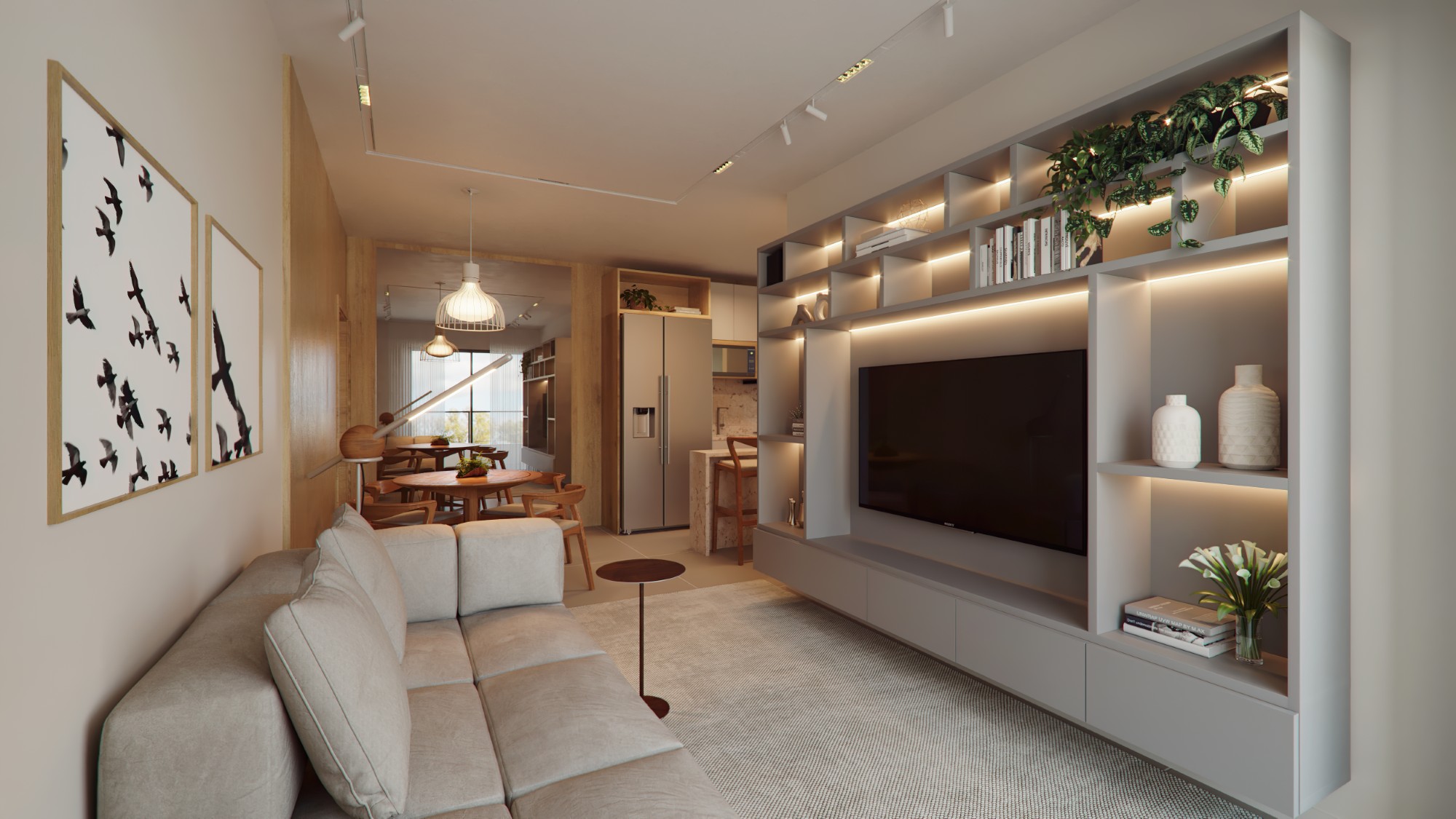 Living apartamento 2/4