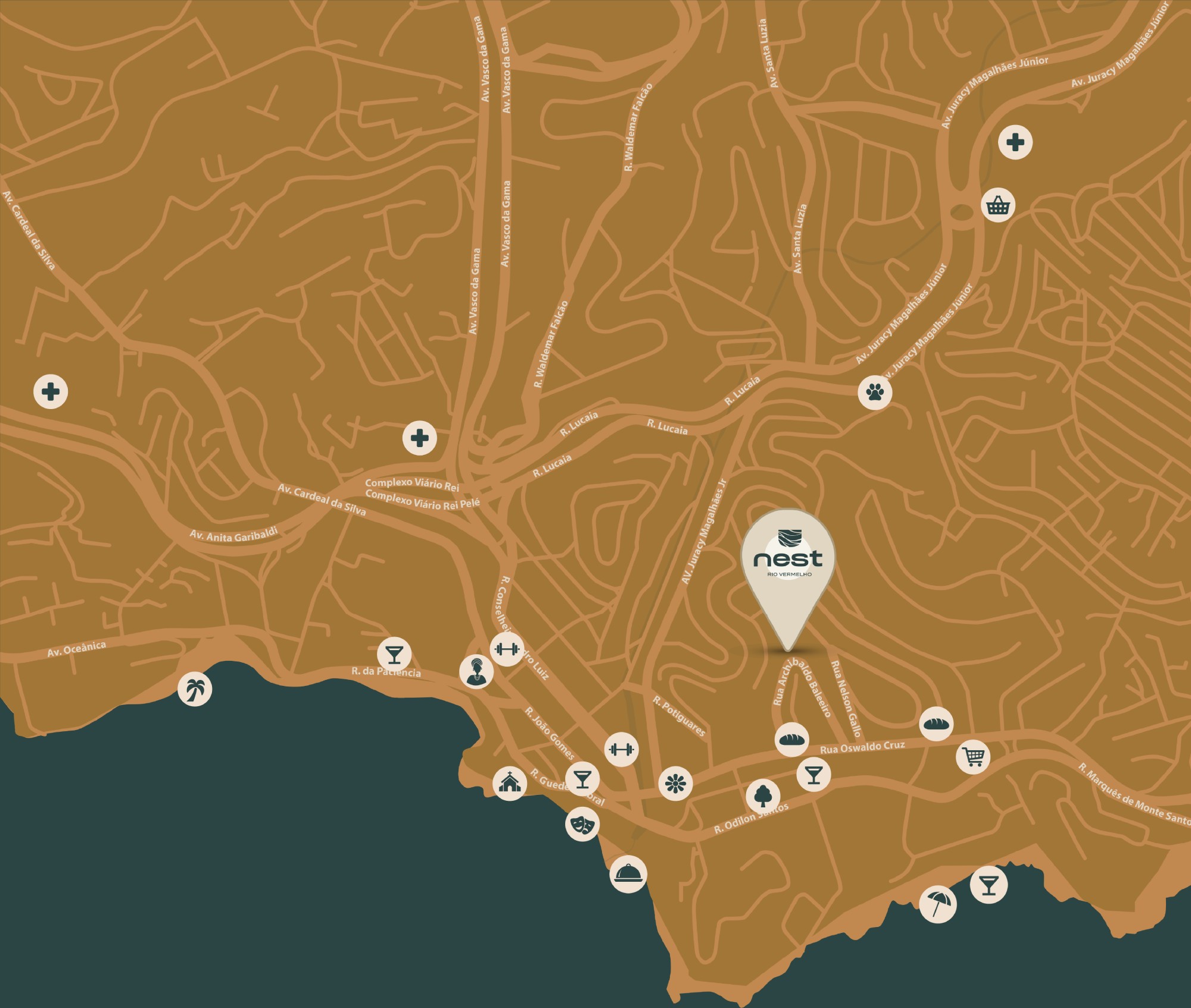 Mapa Nest Rio Vermelho